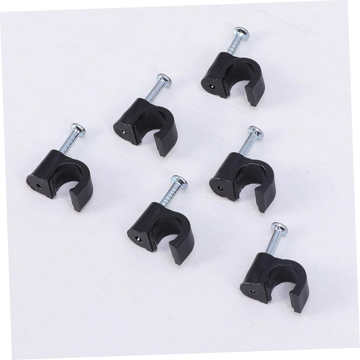 Uonlytech 2000pièces Clips De Câble Avec Clous Pour Fixation De Fils Électriques De Câbles Pour Maison Et Jardin