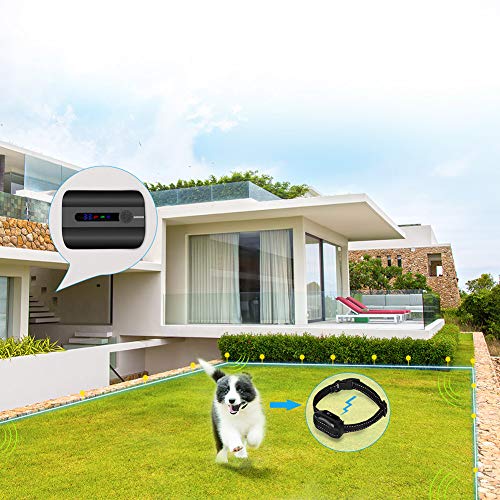 COVONO Pet Containment System, Electric Dog Fence (In-ground/Aboveground Installation,Waterproof/Rechargeable Collar,Static/Tone Correction,Support 1 Dog)