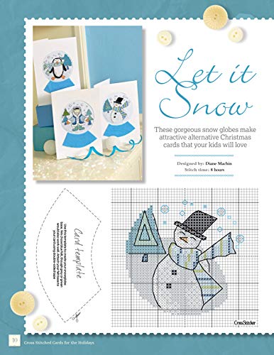 Image of Cross Stitched Cards for the Holidays: Simply Stylish Cards and Tags for the Christmas Season (Design Originals) 40+ Charming Christmas Cards to Stitch, from the Editors of CrossStitcher Magazine