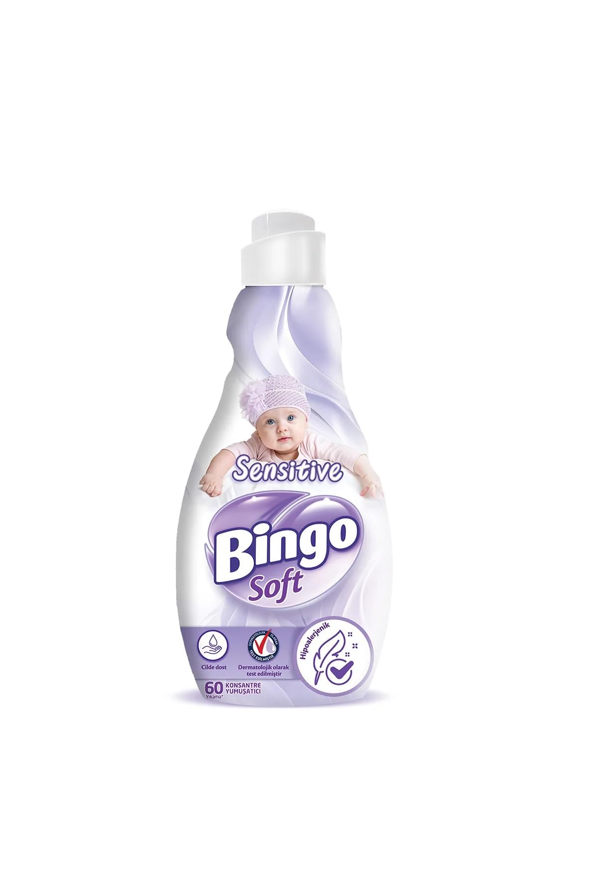 Bingo Soft Konsantre Çamaşır Yumuşatıcısı, Sensitive, 1440 Ml