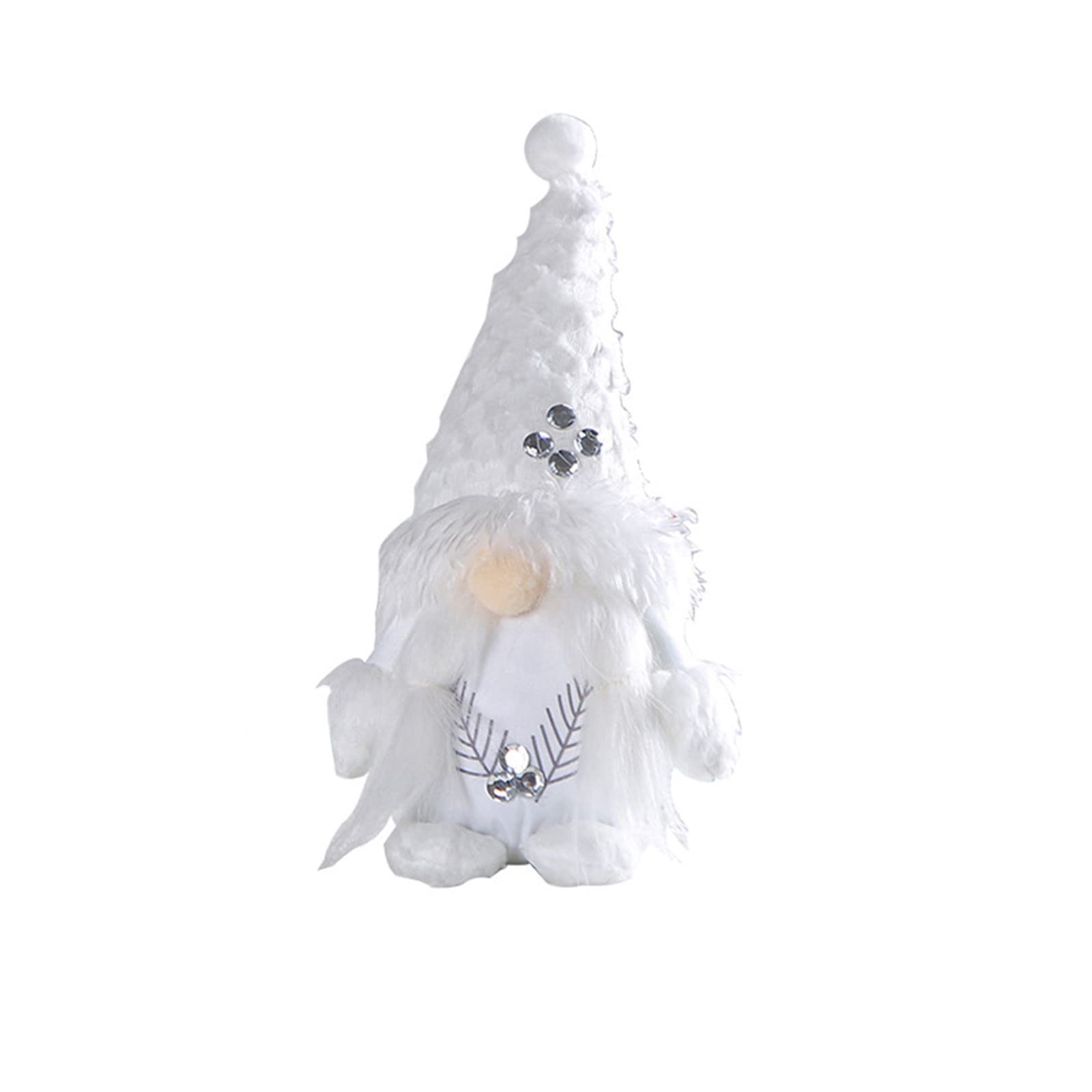 Hsioluted Christmas White Decorative Doll Ornament Decor for Doll Supplies for Restaurant Decoration White