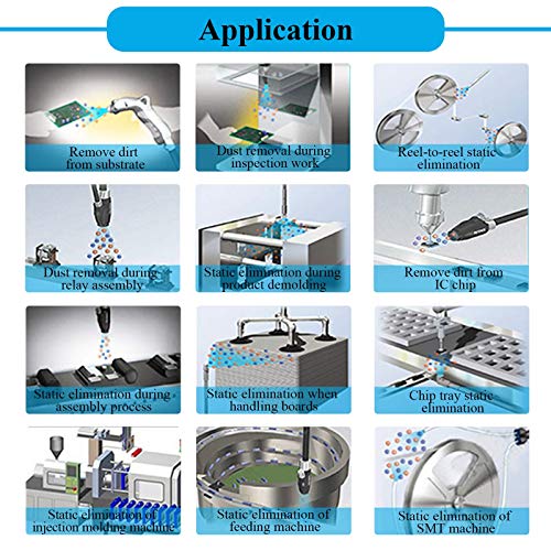 Saladulce TARA-018 Ionizing Air Gun 10Kv Antistatic Air Gun Anti Static Ionizer + High Voltage Generator thumb #6