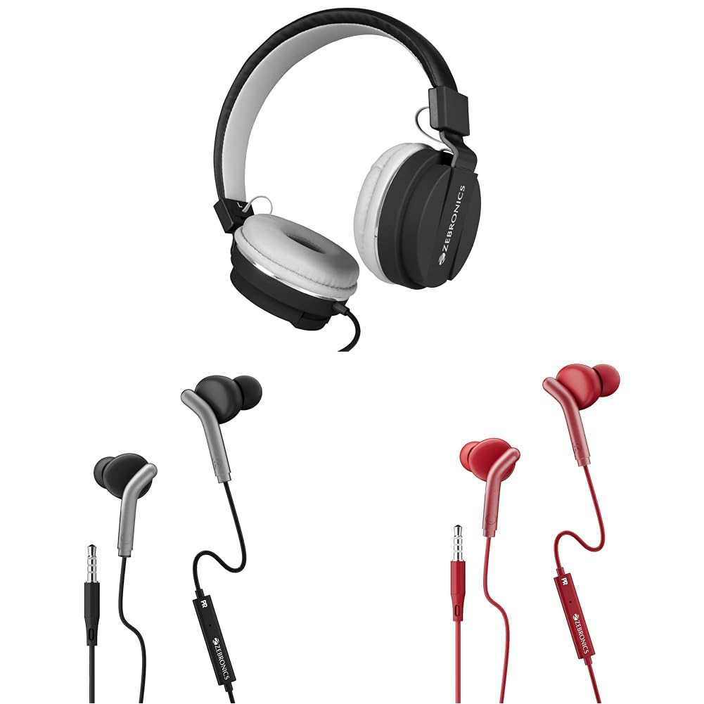 ZEBRONICS Zeb-Storm Wired On Ear Headphone with 3.5mm Jack, Built-in Microphone for Calling, 1.5 Met-image-9
