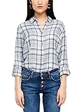  s.Oliver Damen 14.912.11.2803 Bluse, Elfenbein (Creme Check 02N2), (Herstellergröße:40)