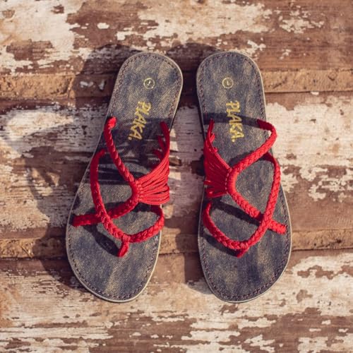 Image of Plaka Flip Flops Sandals for Women Oceanside