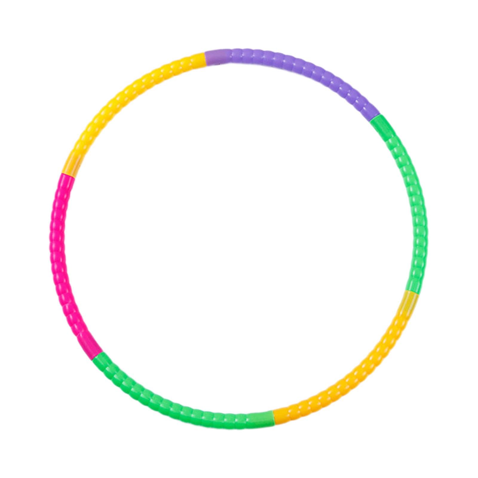 Waist Exercise Fitness Workout Hoop for Beginners Children Massage Round 6Section47x2cm-image-31