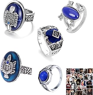 HJYZY 25 pcs Vampire Ring Fashion Vampire Diaries Daylight Walking Signet Damon's Ring Caroline Forbes Ring Elena Daylight Ring Sticker Set