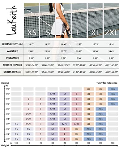 Loukeith Tennis Skirts For Women Golf Athletic Activewear Skorts Mini Summer Workout Running Shorts With Pockets Navy L #TOP5