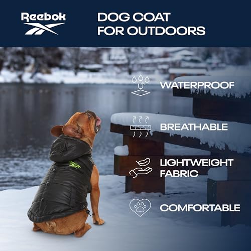 Reebok Dog Puffer Jacket – Waterproof Dog Vest with Hoodie, Dog Winter Clothes for Small, Medium, and Large Dogs, Premium Windproof Dog Snow Jacket Perfect for Cold Weather, Reebok Dog Puffer Jacket – Waterproof Dog Vest with Hoodie, Dog Winter Clothes for Small, Medium, and Large Dogs, Premium Windproof Dog Snow Jacket Perfect for Cold Weather,