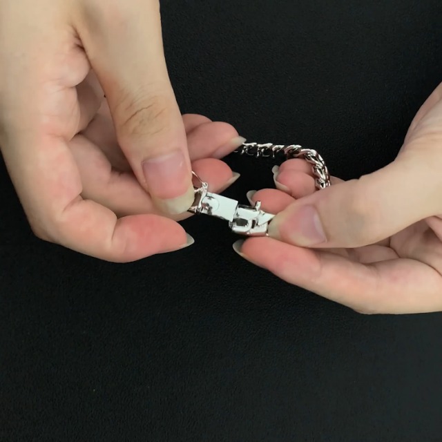 Pulsera de Plata 925 para Hombre Cadena Cubana 10mm miniatura 7