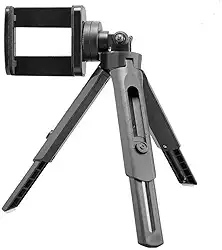 Tripé de Mesa Universal – Base Antiderrapante, Rotação 360°, Portátil – Ideal para Lives, Vídeos, Vlogs, Maquiagem e Reuniões Online