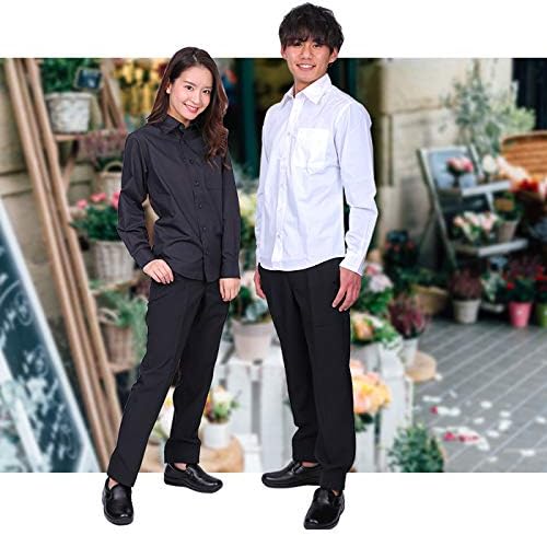 Amazon.co.jp: [イーシス] 長袖シャツ レギュラーカラー 男女兼用 (白 