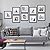 Sheffield Home 9 Piece Gallery Wall Frame Set, 12x12 in. Matted to 8x8 in. (Matte Black)