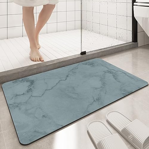 TOKLYUIE Stone Bath Mat, 50 * 80cm QuickDrying Bathroom Mats, Super