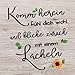 Produktbild Komm herein fühl dich wohl und blicke zurück mit einem Lächeln: Gästebuch quadratisch für Feriengäste im Ferienhaus / Ferienwohnung oder im Hotel / Geschenk für Ferienhausbesitzer