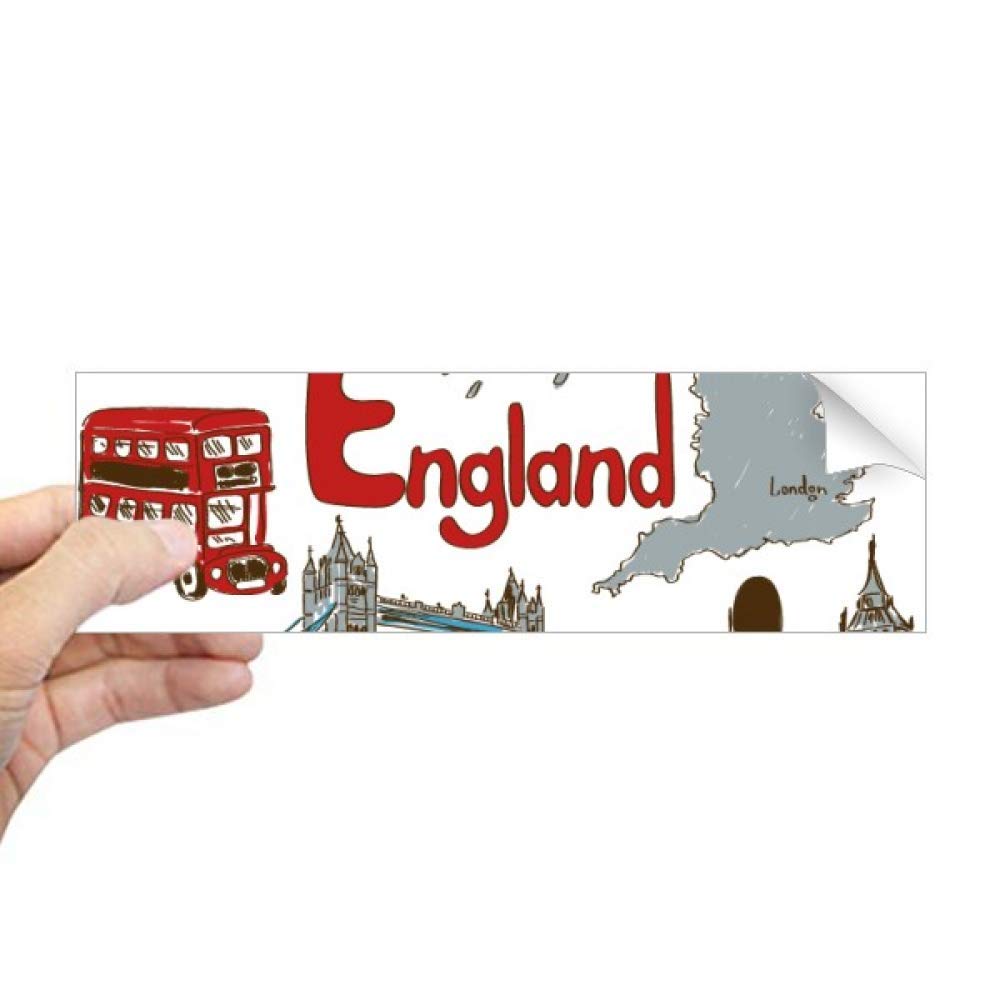 Sticker rectangulaire drapeau Angleterre pour vitrage et ordinateur