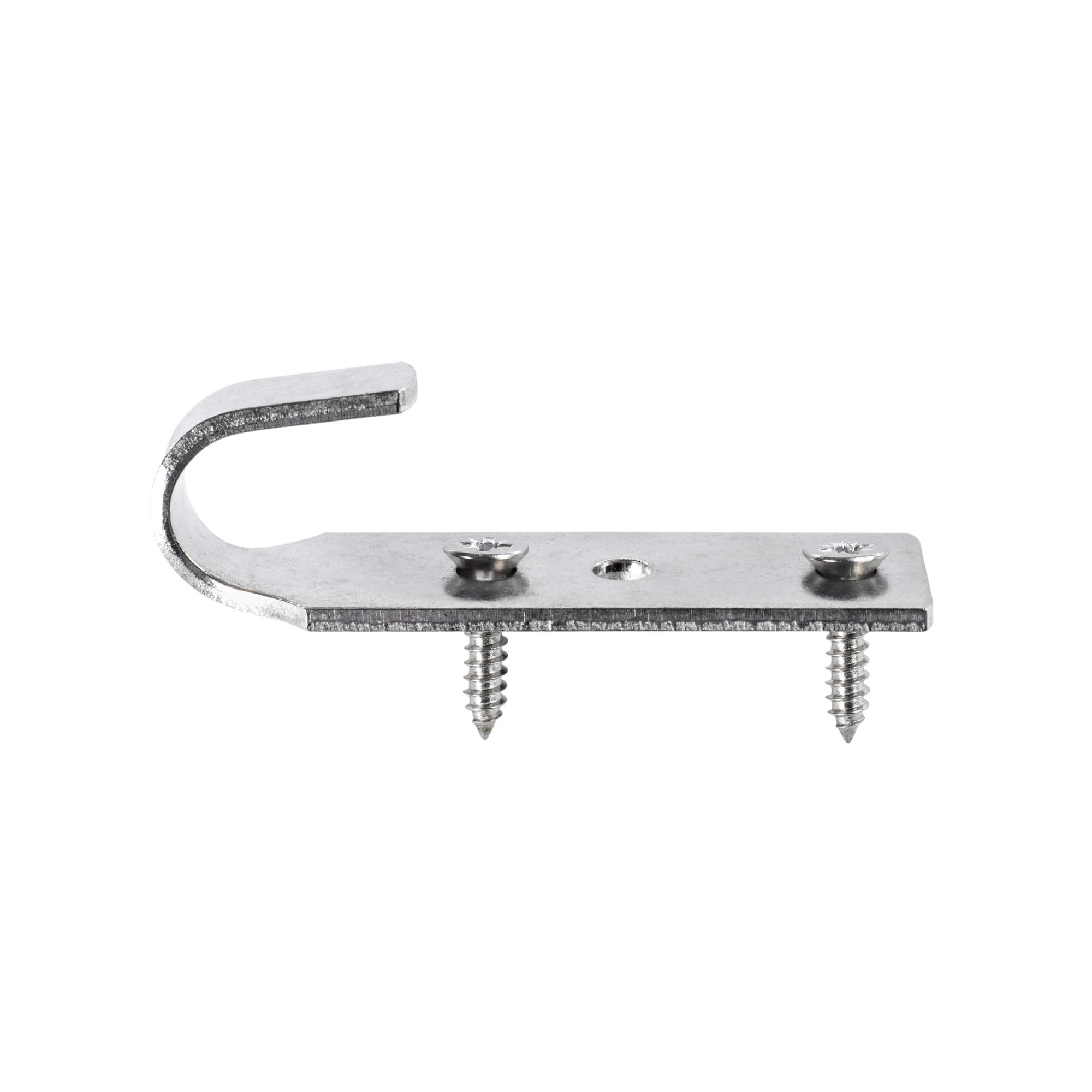 Crochet + 2 Vis | pour Fixation bâche Couverture Piscine Hors Sol Bois| INOX | Unité - POOLCO