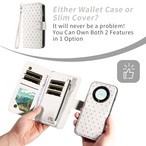 Coque pour Honor X9A étui de protection arrière blanc Asuwish