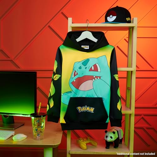 Image of Pokemon Hoodie for Boys & Teens Hooded Sweatshirt Warm Anime Pikachu Sweater