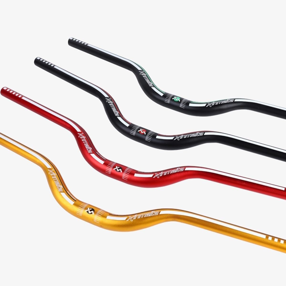Manillar de Bicicleta de montaña de 720/780 mm con elevación de 40 mm, Manillar de Descenso MTB Fabricado en aleación de Aluminio de 31,8 mm, Manillar de Bicicleta extralargo (C, 7