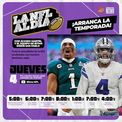 ¡Arranca la temporada! 🏈 LA NFL AL DÍA #21 | Álvaro Martín, Dany Limón & equipo (desde Brasil) | Ritmo NFL T6 E52 cover art