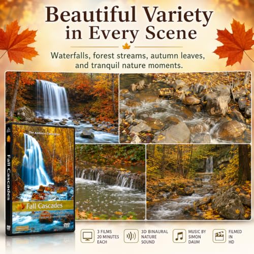 DVD Cascadas de otoño para combatir el estrés con relajación natural 4