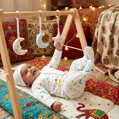 Image of SNOWIE SOFT 5Pcs Set New Born Baby Clothes 0-3 Months with Cotton Long Sleeve Top and Pants, Gloves, Socks, Bear Ear Hat, Infant Clothes 0-3 Months New Born Baby Gifts Shower Gift