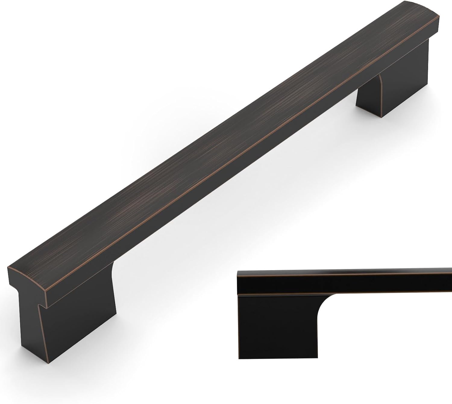 Amerdeco 10 Pack Oil Rubbed Bronze Cabinet Pulls 5 Inch(128MM) Hole Centers Kitchen Cabinet Handles Hardware Kitchen Handles for Cabinets Cupboard Handles Drawer Pulls… 5"/128MM Hole Center 10 Pack Oil Rubbed Bronze