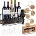 Produktbild Alphabet Wine Rack, Goblet Ständer, Schmiedeeisen Wand Weinregal, Wein Bar-Rack, Dekoration Moderne Minimalistische Wohnzimmer Display Rack Cup Flaschenhalter Lagerung,B