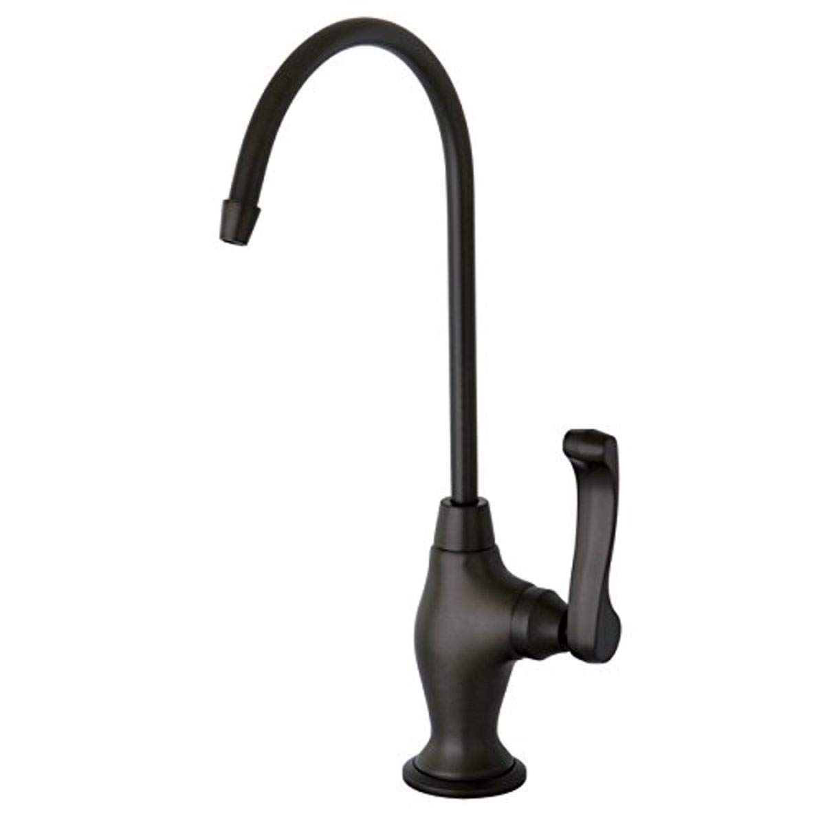 Kingston Brass Gourmetier KS3195FL Royale Tek Saplı Su Filtrasyon Musluğu, 10,9 cm Ağız Uzaklı, Yağla Pürüzsüzleştirilmiş Bronz