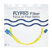Vista 6 de Cable de conexión de fibra de 1M OS2 SC a LC Opciones de longitud: 1m-50m, Cable de fibra óptica de modo único 1G/10G dúplex 9/125um SMF LSZH de 1