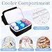 Wearable Breast Pump Bag with Cooler Compartment Compatible with Willow/Elvie/Medela/Momcozy M5/S12 Pro, Breast Milk Cooler Travel Bag with Ice Pack, Pumping Bags for Work, Black