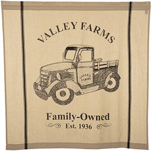 Vintage-Truck-Shower-Curtain-72-x-72-100-Cotton Vintage Truck Shower Curtain 72 x 72 100 Cotton
