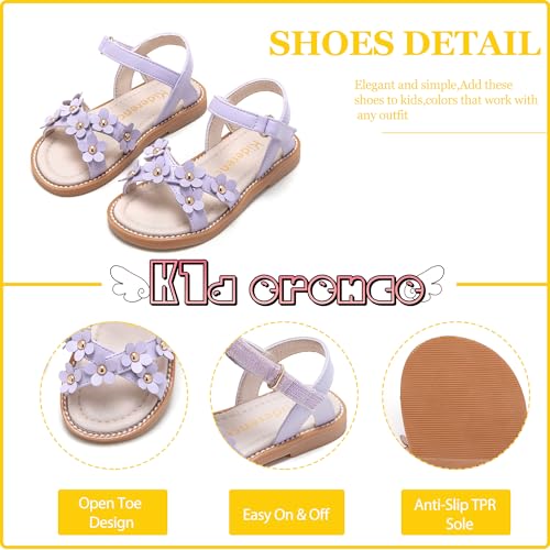 Image of Kiderence Toddler Girls Sandals Little Girls Kids Summer Shoes Toddler Sandals