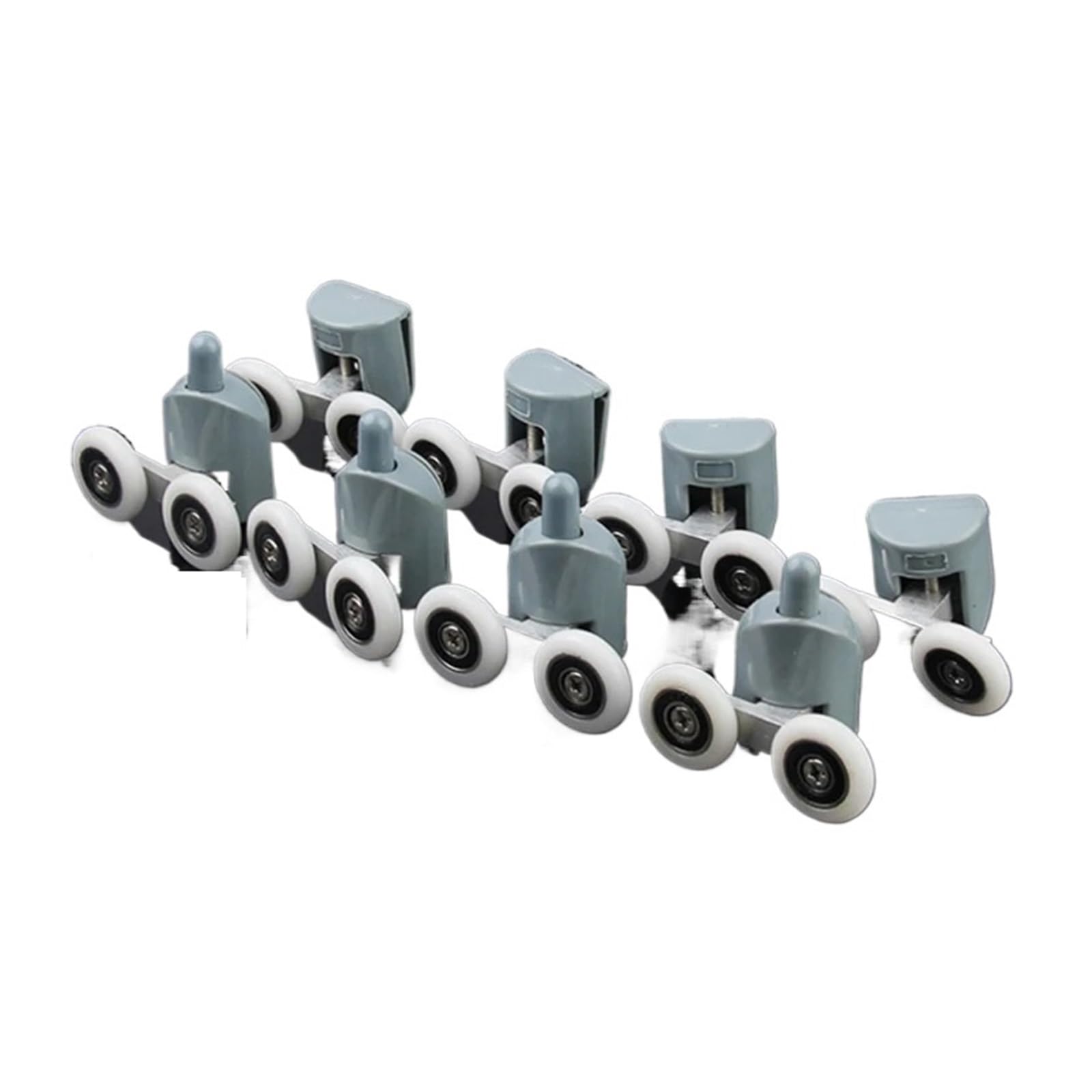 SBTRKT Rueda de Rodillo for Puerta de Ducha Doble de aleación de Zinc, poleas, Rodillos, Ruedas, diámetro de rodamiento de 19mm/20mm/23mm/25mm/27mm (Color : 2pcs Upper 2pcslower, Size : 25mm)