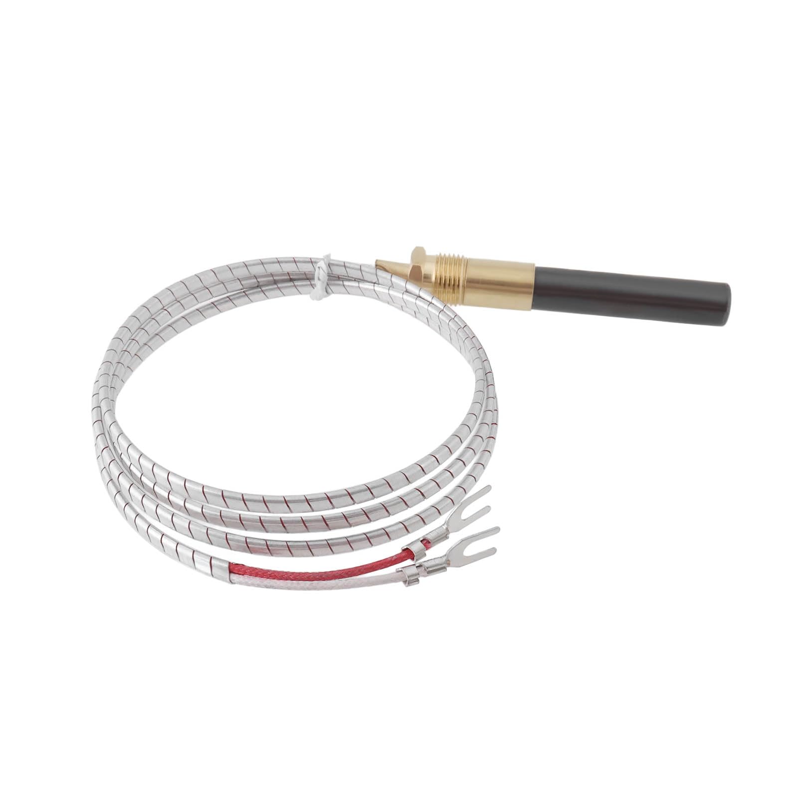 VGOL 1PC Fireplace Thermopile 36" 750mv Replacement Part 60125501 h5882 60J79 60J7901 for Propane Gas Fireplaces Hot Water Heater Fryer Stoves Installed with Pilot Burner