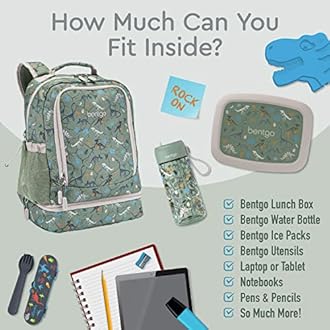 Bentgo Kids Prints 2-in-1 Backpack & Insulated Lunch Bag