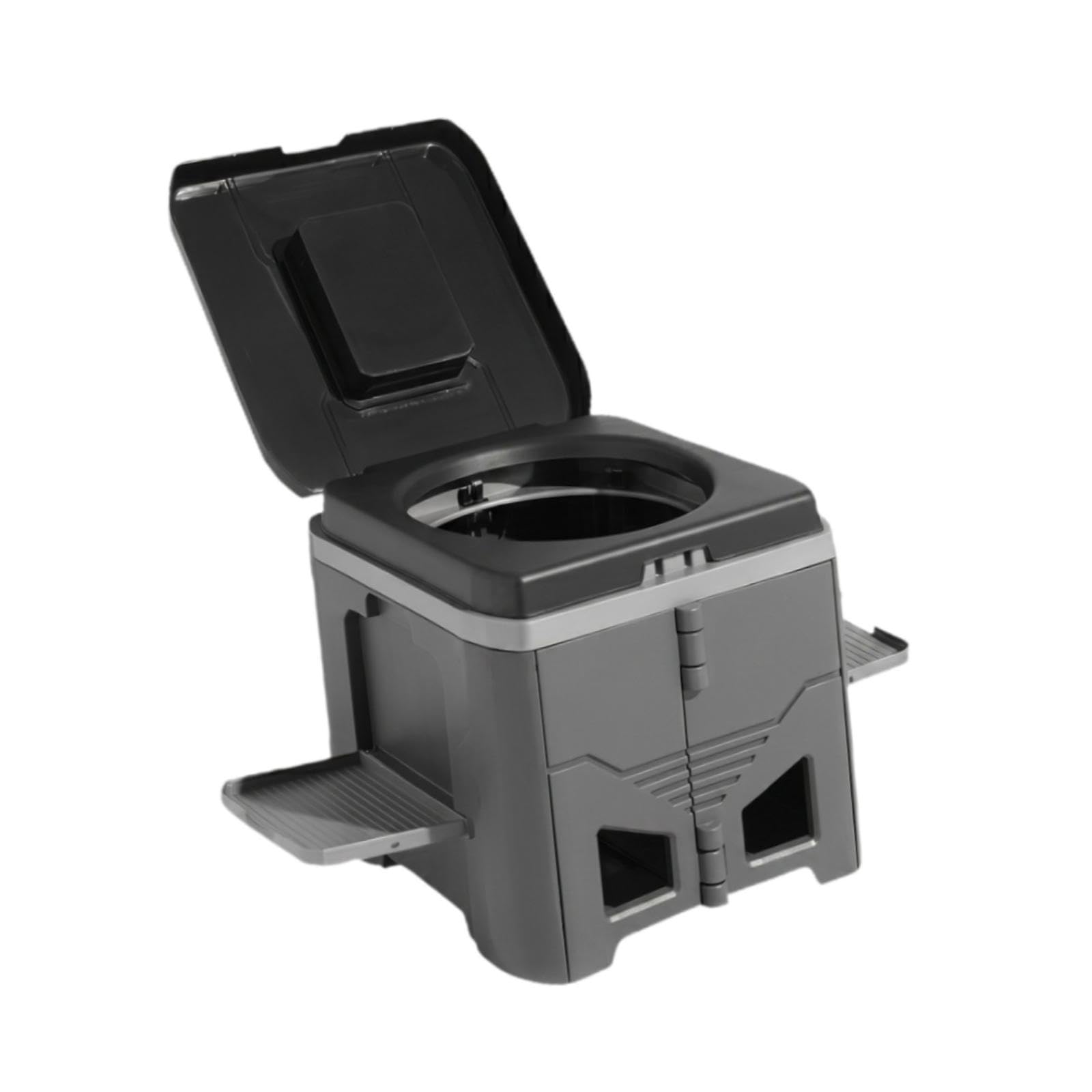 Milageto Inodoro portátil para Camping, Orinal portátil, Orinal Viaje fácil Limpiar, Taburete Plegable para Exteriores, Playa,