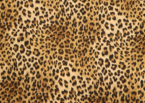 Fondo leopardado 7x5FT vinilo marrón dorado miniatura 3