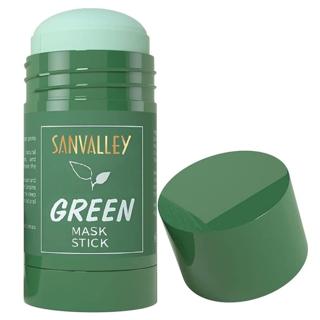 Green Tea Mask Stick Blackhead Remover Pore Strips Combo