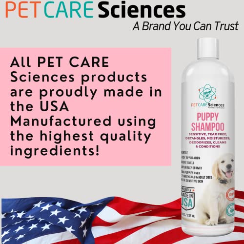 Pet Care Sciences 16 Fl Oz Tearless Puppy Shampoo And Conditioner - Anti Itch Dog Shampoo Sensitive Skin - Coconut Oil Oatmeal Pet Shampoo For Puppies #TOP6