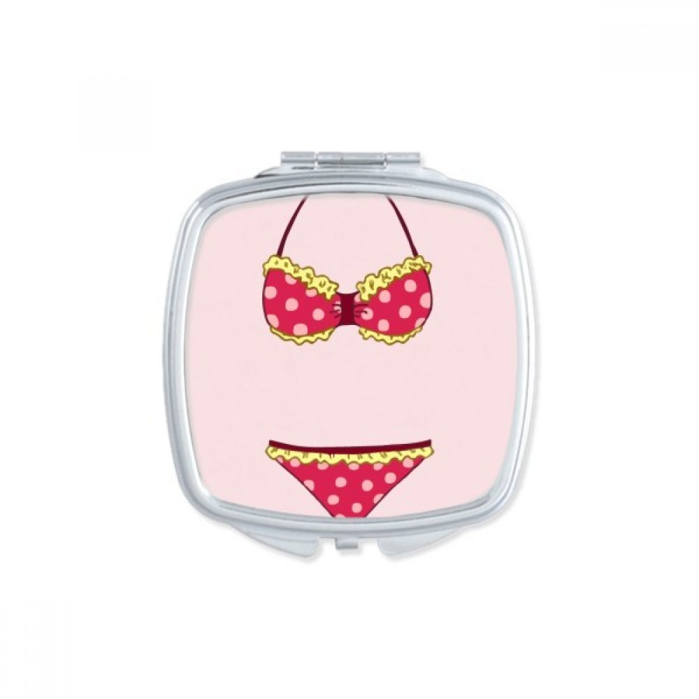 Miroir compact pastèque bikini mignon le cadeau de poche idéal fait à la main