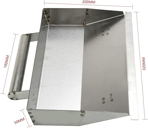 Miniatura 4 de Herramienta de yeso de acero inoxidable Herramientas de enlucido de pared Paleta de hormigón raspado de polvo Paleta de polvo Herramienta de pared