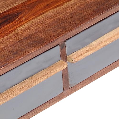 Table Basse Gris Bois Massif de style moderne, un meuble d'exception durable et élégant - 7