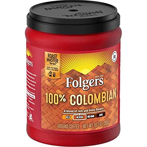 Image of Folgers 100% Colombian Medium Roast Ground Coffee, 24.2 Ounces