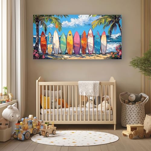 Impression sur toile 80x160 cm planche de surf grand format - 6