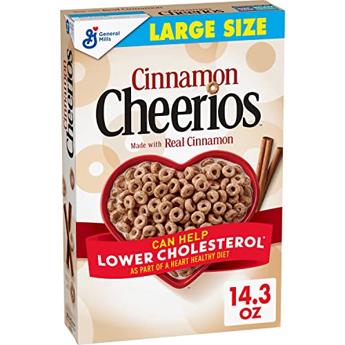 Image of Cheerios Cinnamon , Gluten Free Breakfast Cereal, 14.3 oz Box (Pack of 8)