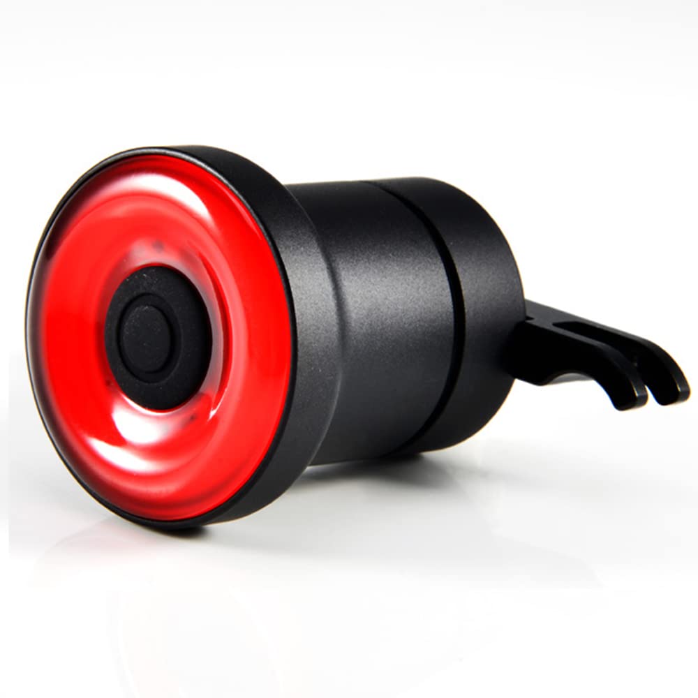 Luce Posteriore a LED per Bicicletta, Torcia per Avvio/Arresto Automatico, sensore di frenata, Impermeabile IPX6, Ricarica USB, con Supporto per Sella.
