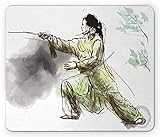 Mauspad Fine Art Tai Chi Eine Innere Chinesische Kampfkunst Praktiziert Für Verteidigung Training Sport Office Mauspad Langlebige Waschbar Tischunterlage, Für Arbeitsstudium, Computer, 25x30cm