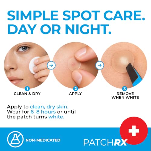 PatchRx Pimple Patches, Hydrocolloid Acne Patches with Tea Tree Oil, 120 Patches - image 7